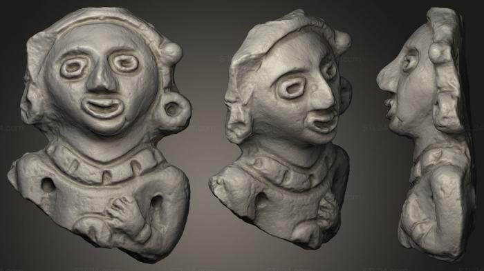 Mask (Figurine portion63, MS_0145) 3D models for cnc